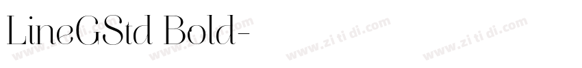 LineGStd Bold字体转换